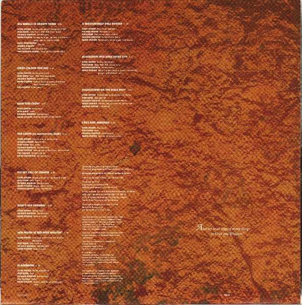 inner sleeve back, Rain Tree Crow (David Sylvian/Japan) - Rain Tree Crow +1